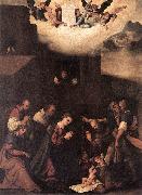 MAZZOLINO, Ludovico Adoration of the Shepherds g Sweden oil painting artist